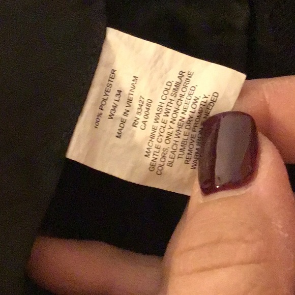 Architect Black Dress Pants Mens 34x34 - Picture 5 of 6